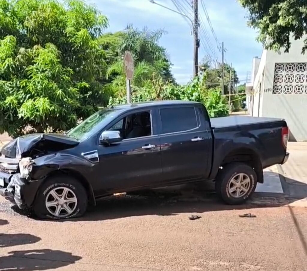 Homem furta camionete em Itaporã, fura bloqueio da polícia e acaba baleado