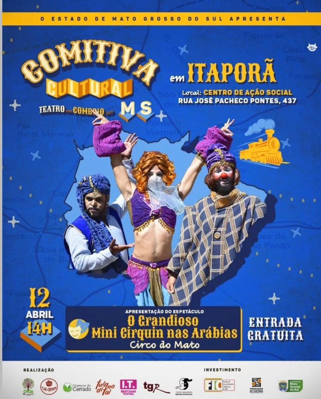 Itaporã recebe hoje obra teatral do projeto ‘Comitiva Cultural’