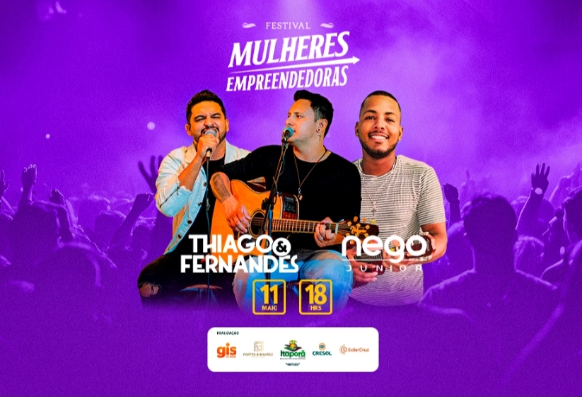 Evento em Itaporã terá música ao vivo com dupla sertaneja e grupo de pagode