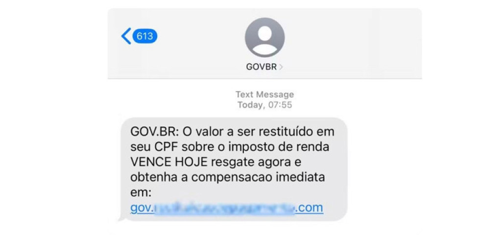 Golpistas enviam mensagens falsas sobre restituição do Imposto de Renda