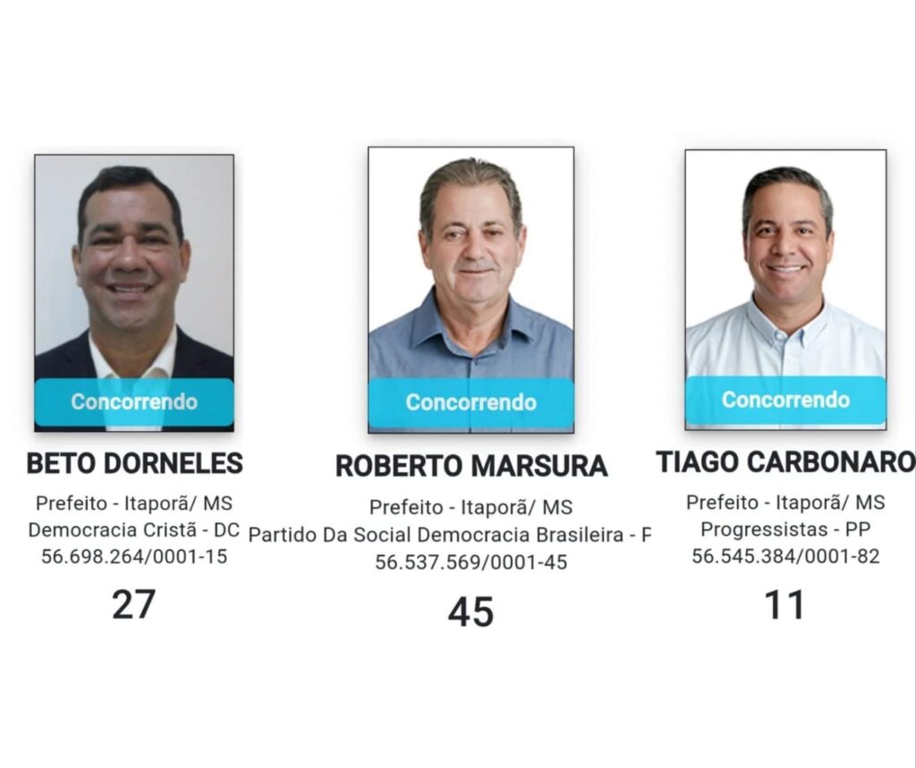 candidatos prefeito