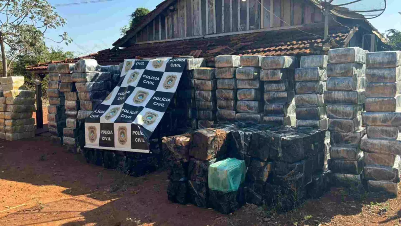 Morador é preso com 6,7 toneladas de maconha em casa, em maior apreensão da história de Itaporã