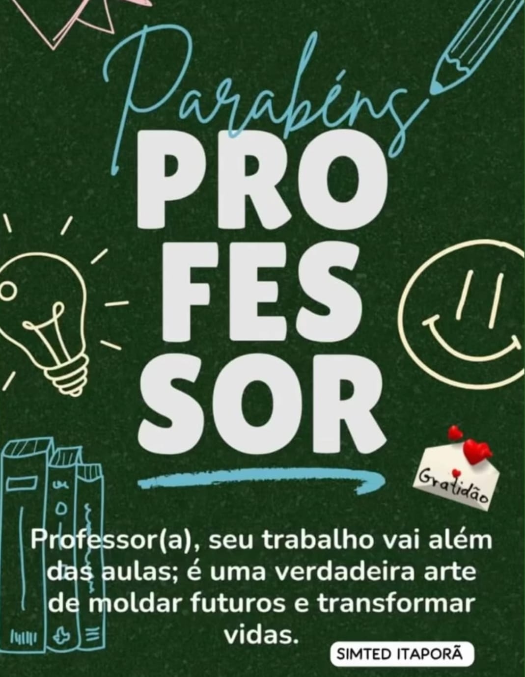 15 de outubro – Parabéns Professor pelo seu dia