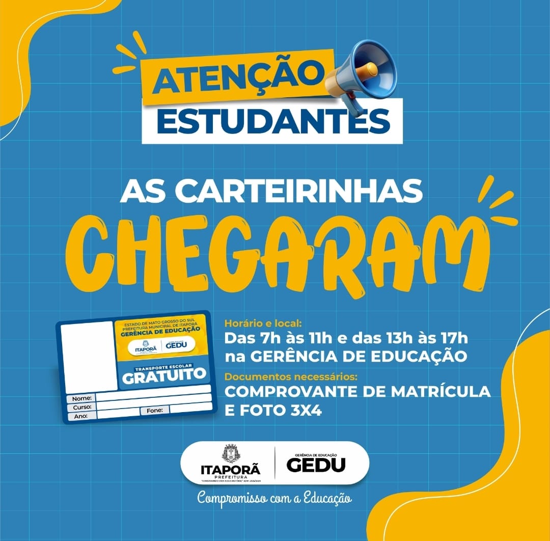 Atenção, estudantes! Saiba como fazer a carteirinha do transporte escolar