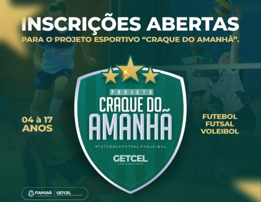 Itaporã: Projeto Esportivo “Craque do Amanhã” está com inscrições abertas