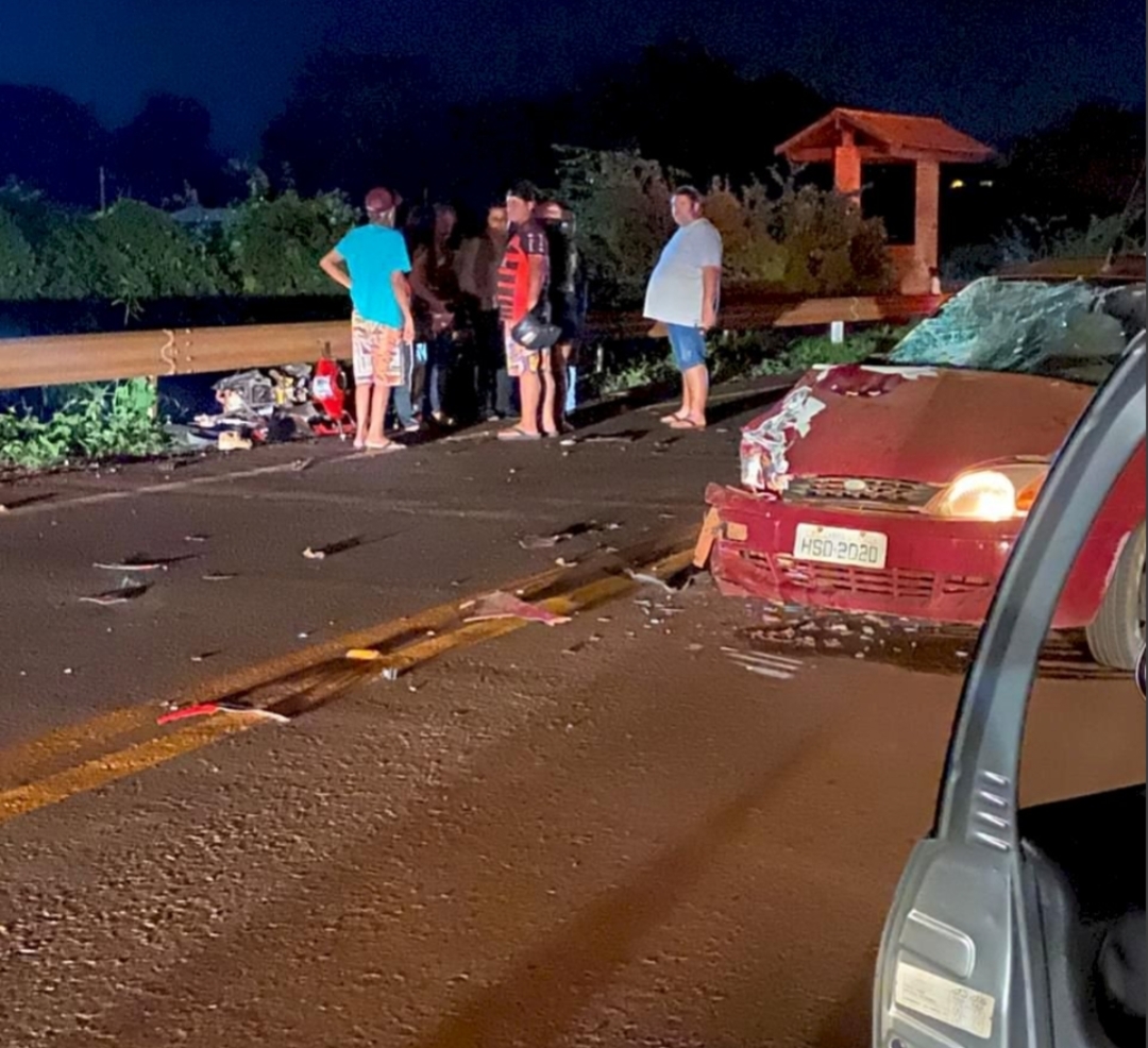 Grave acidente foi registrado na Rodovia MS-156 entre Itaporã e Montese