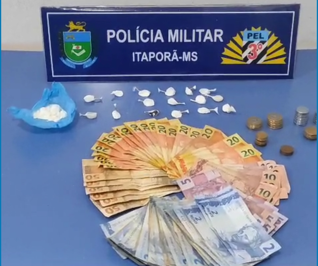 Polícia Militar de Itaporã prende traficante com dinheiro e drogas (vídeo)