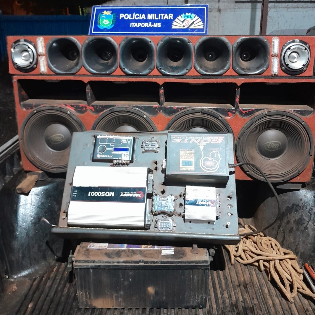 Itaporã: PM apreende som em veículo e autor de perturbação reclama do prejuízo de 10 mil