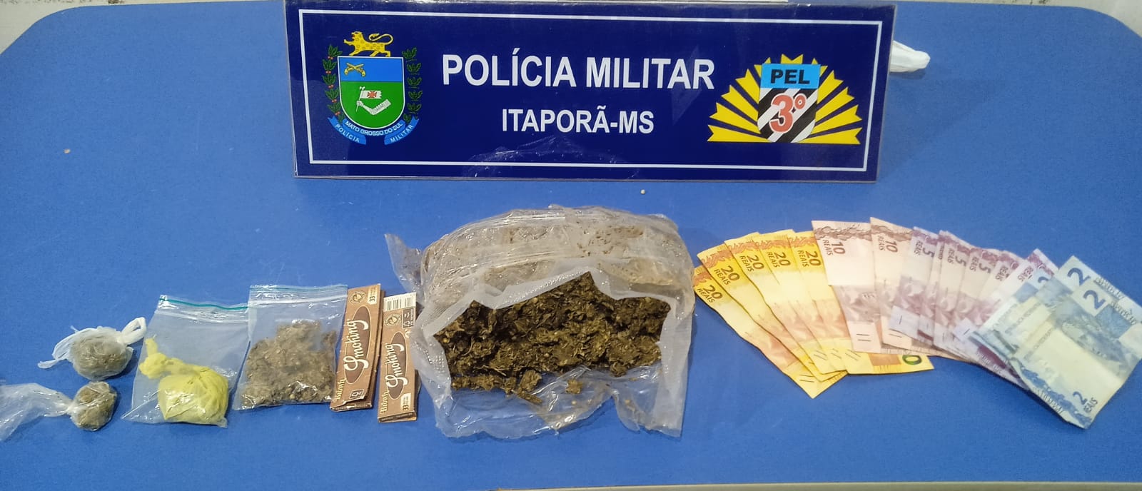 Itaporã: homem é preso no Copacabana com Skunk, a super maconha