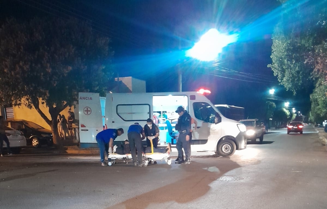 Acidente deixa motociclista ferido em Itaporã