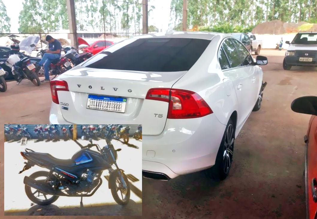 Volvo S60 e moto econômica estão entre os lotes de leilão do Detran-MS