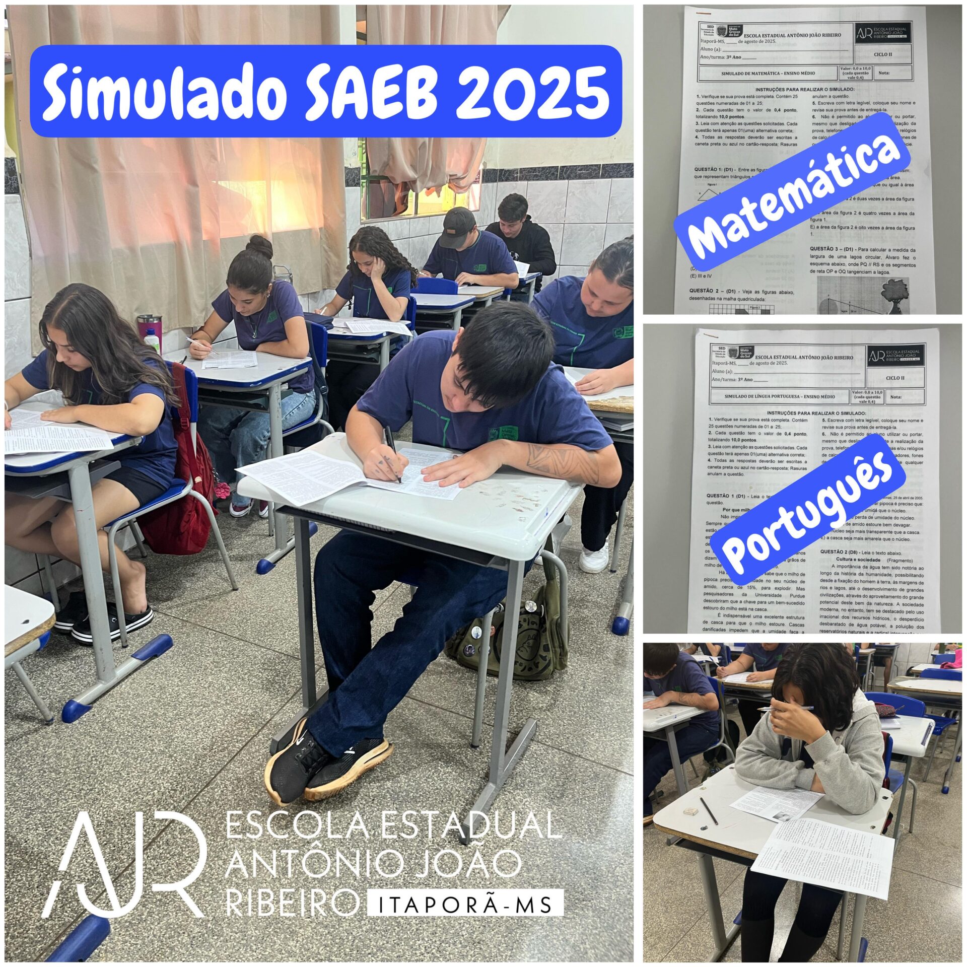 Escola Estadual Antônio João Ribeiro realiza mais um ciclo do projeto “VESTIBULINHO“!