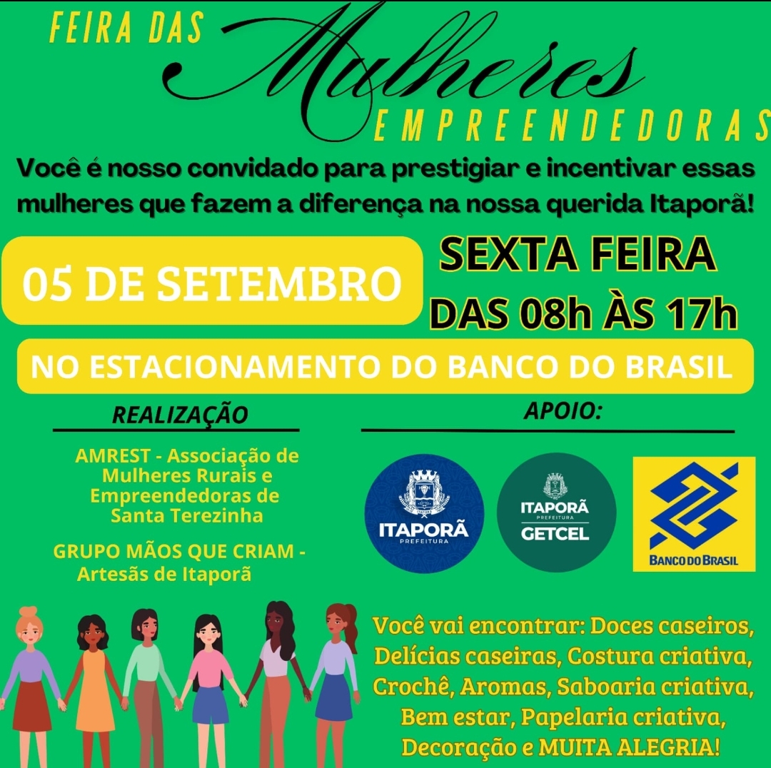 Itaporã: Feira das Mulheres Empreendedoras acontece nesta sexta-feira