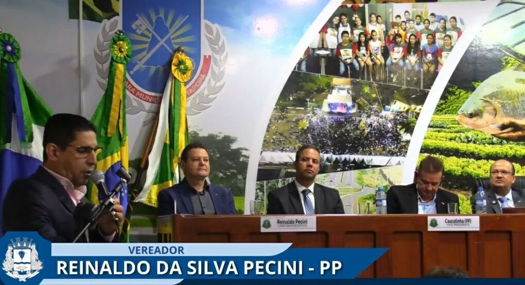 Vereador Reinaldo Pecini destaca humildade de Barbosinha e parabeniza homenageados em Itaporã