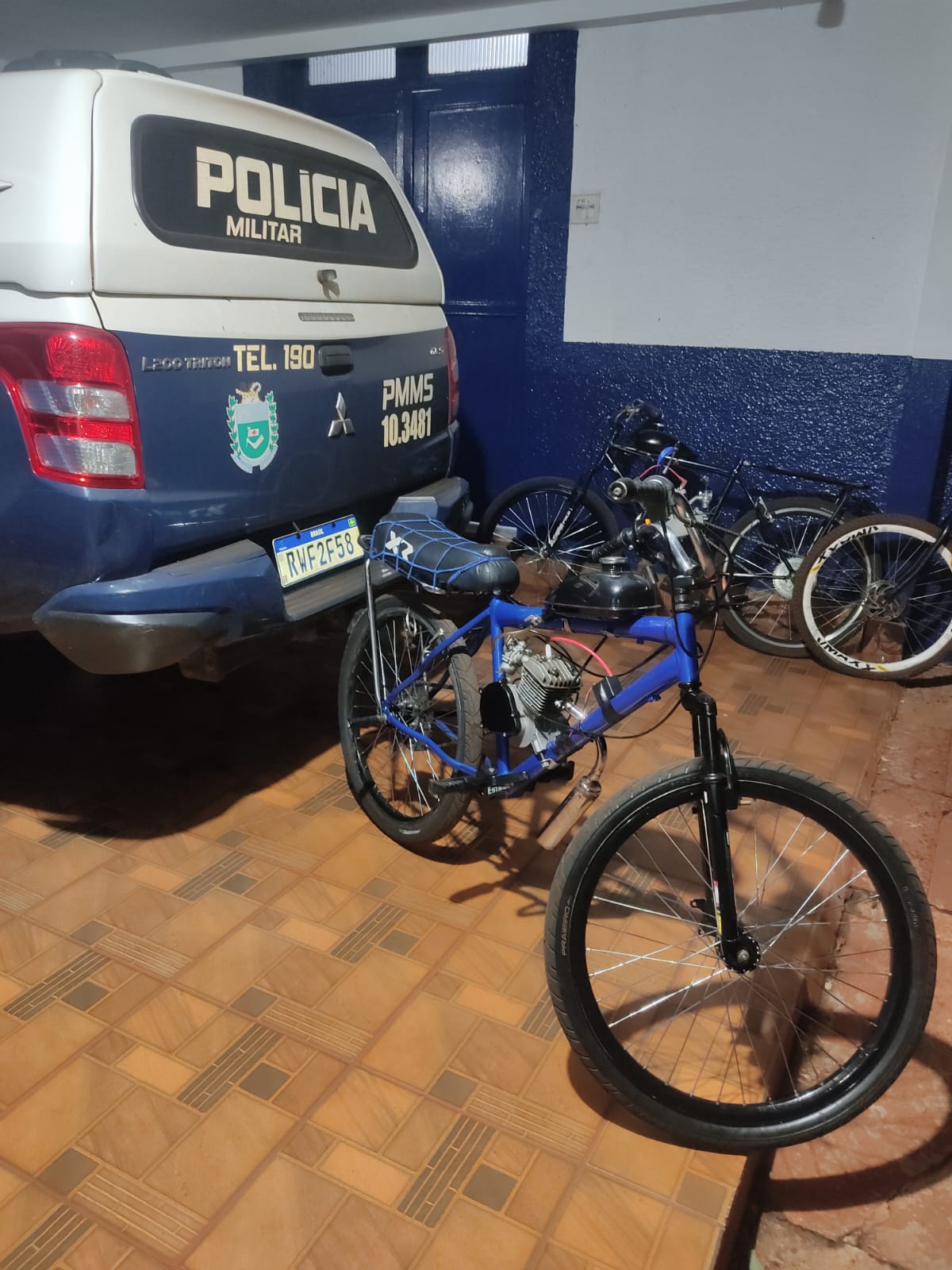 Itaporã: PM acaba com arruaça de bicicletas motorizadas, organizadas em redes sociais (vídeo)