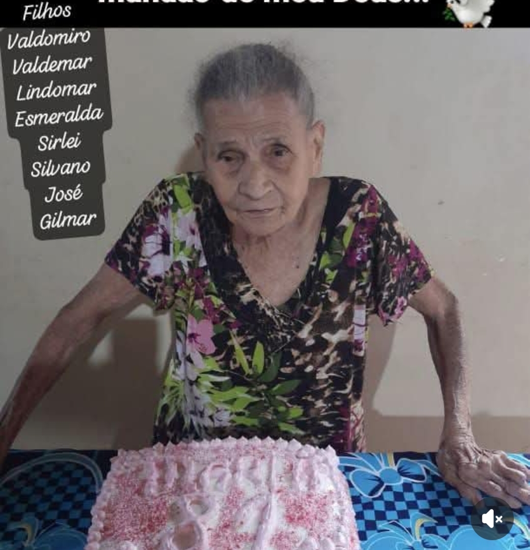 Noticiamos com pesar o falecimento da senhora Maria de Oliveira Freitas