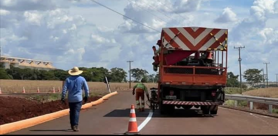 Prefeitura de Itaporã reforça a sinalização no Rodoanel após acidentes graves na rotatória da MS-156