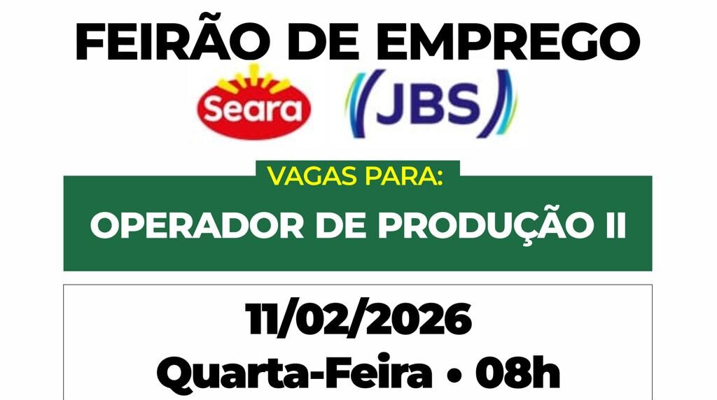 Feirão de Empregos será nesta quarta-feira (11) em Itaporã