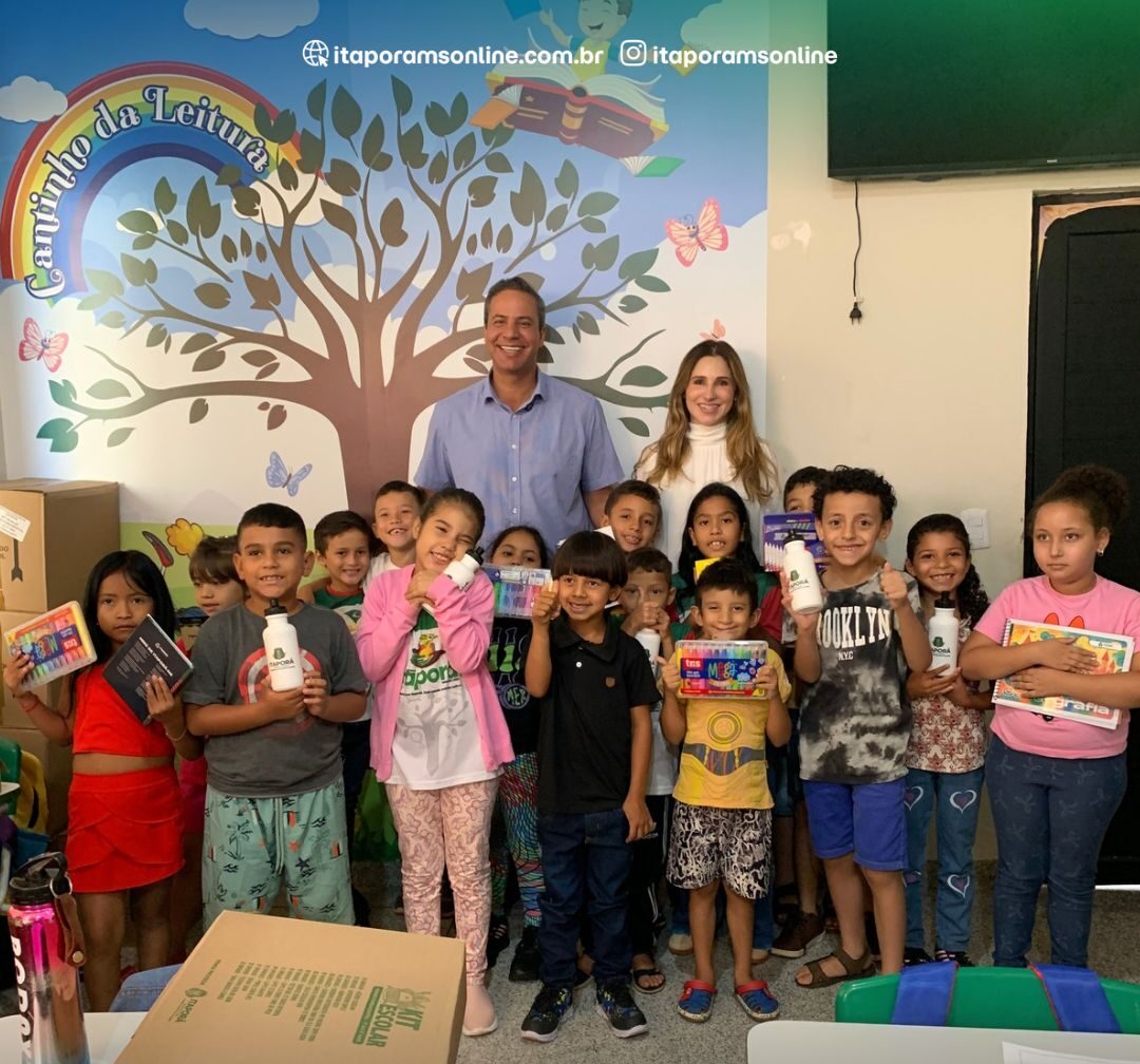 Educação em foco: Prefeitura de Itaporã inicia ano letivo com entrega de kits escolares