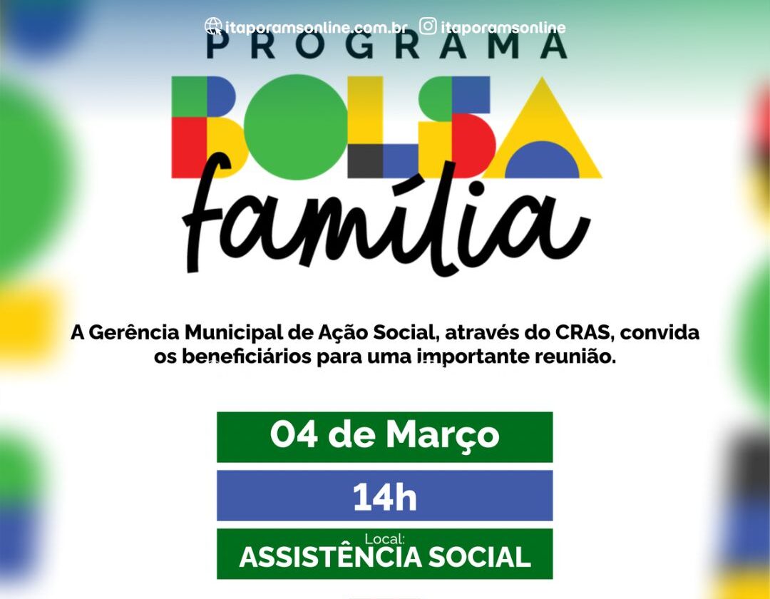 Itaporã: Reunião do Bolsa Família traz orientações importantes para 2026