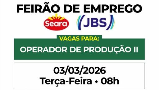 Prefeitura de Itaporã promove Feirão de Emprego nesta terça-feira com vagas na Seara e JBS