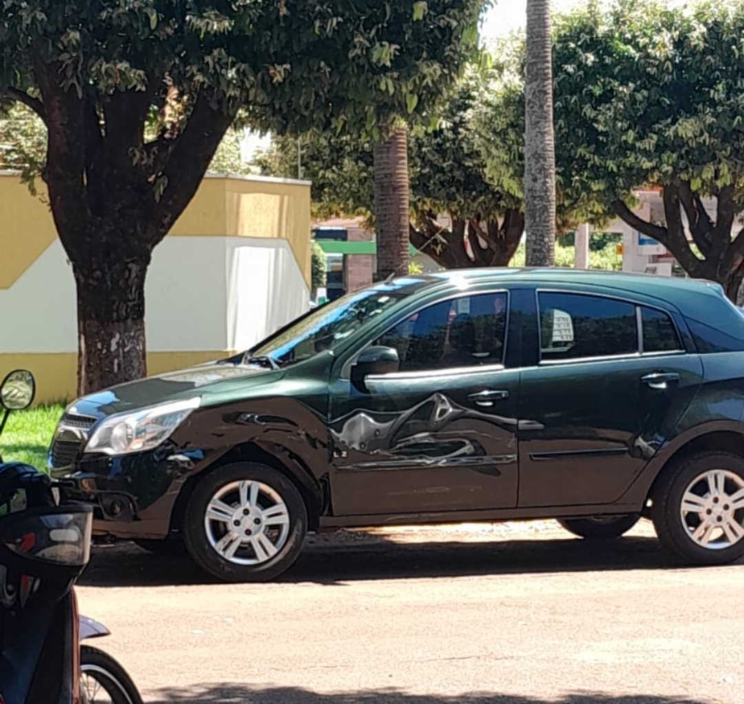 Acidente é registrado no centro de Itaporã