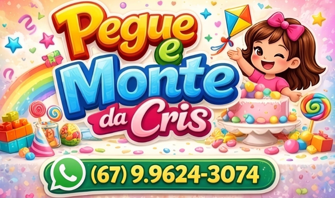 Itaporã: Adquira o Pegue e Monte da Cris e garanta praticidade e beleza para sua festa