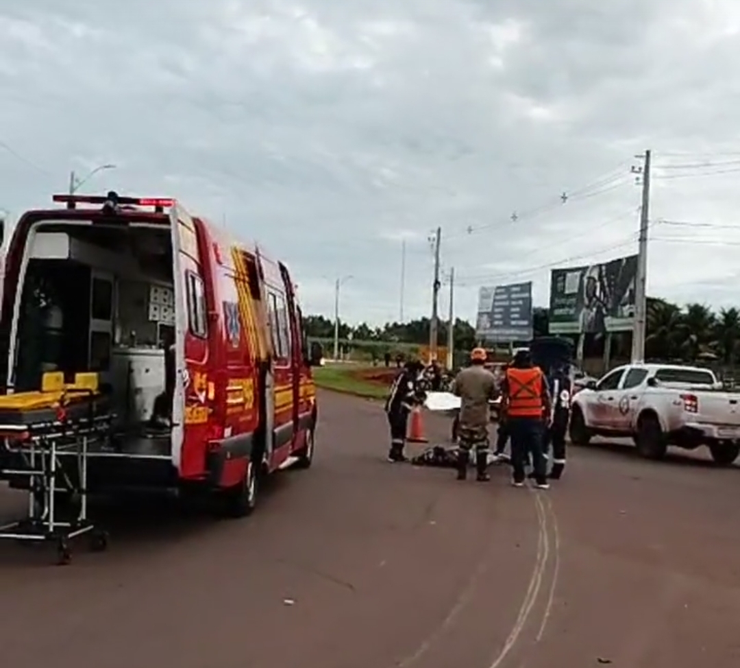 Grave acidente é registrado no trevo da Planacon saída para Itaporã