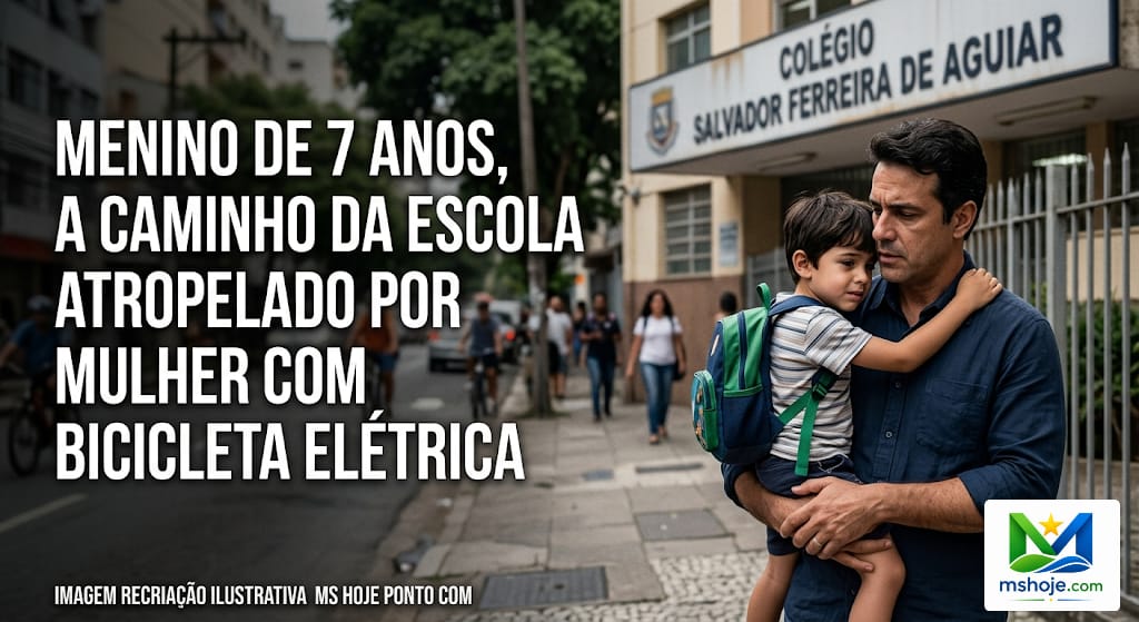 Criança de 7 anos fica ferida após acidente com bicicleta elétrica em Itaporã