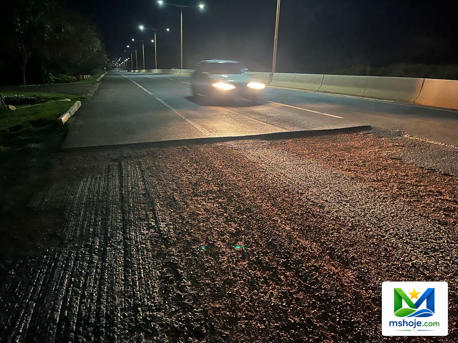 Obra do anel viário deixa trecho da Itaporã/Dourados sem sinalização e preocupa motoristas