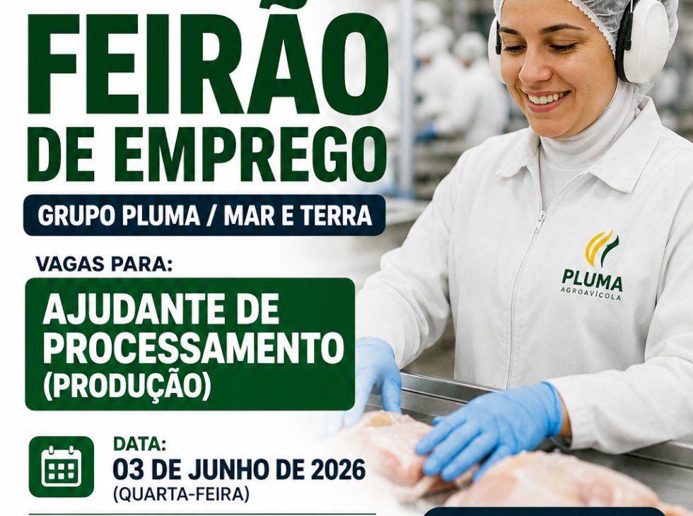 Itaporã – Feirão de Emprego oferece vagas para Ajudante de Processamento