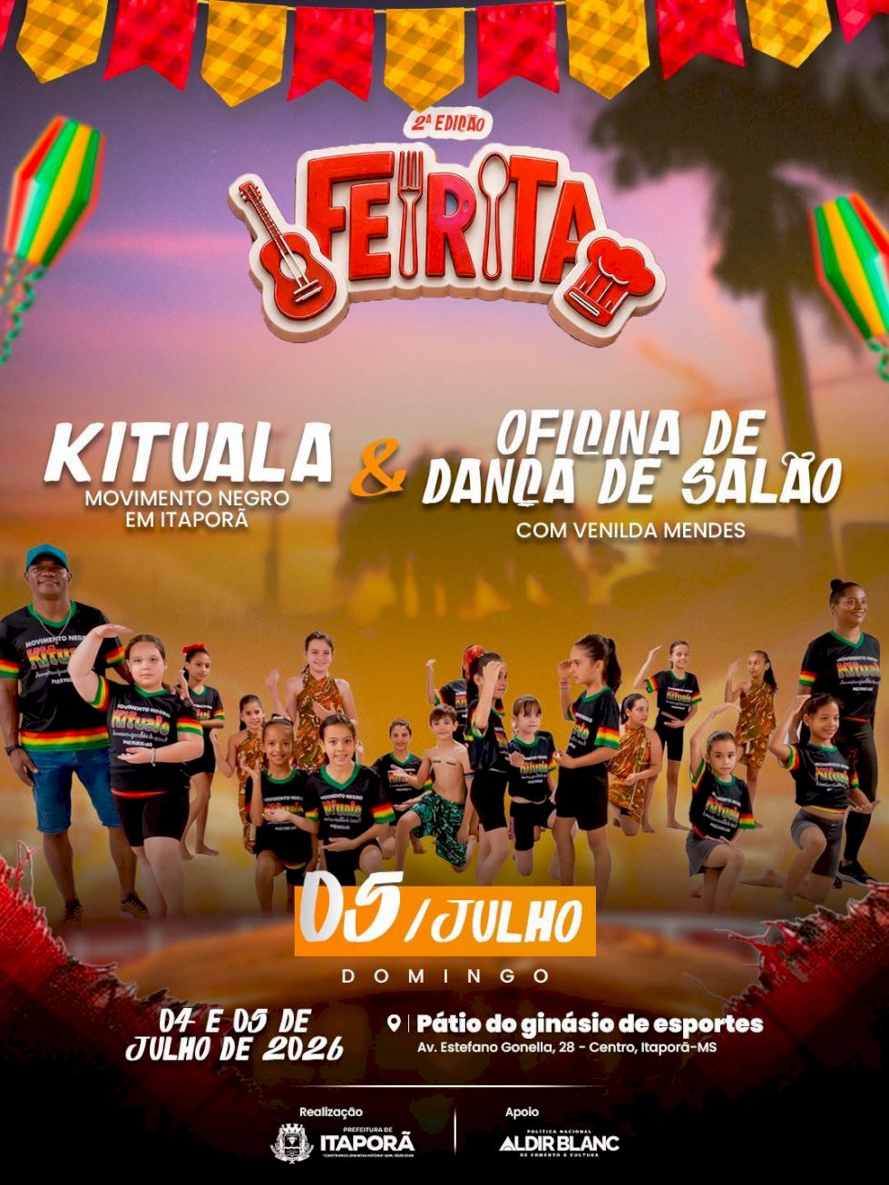 Itaporã realiza neste fim de semana a 2ª Feirita com atrações culturais e comidas típicas