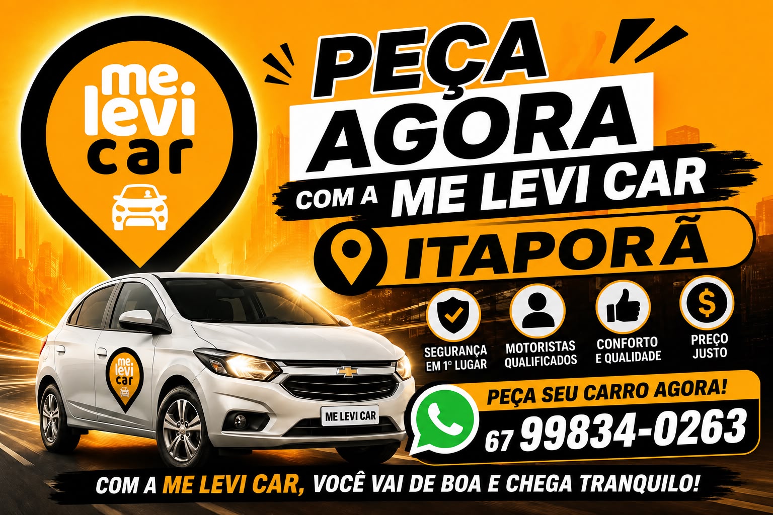 É OFICIAL! A Me Levi Car chegou em Itaporã