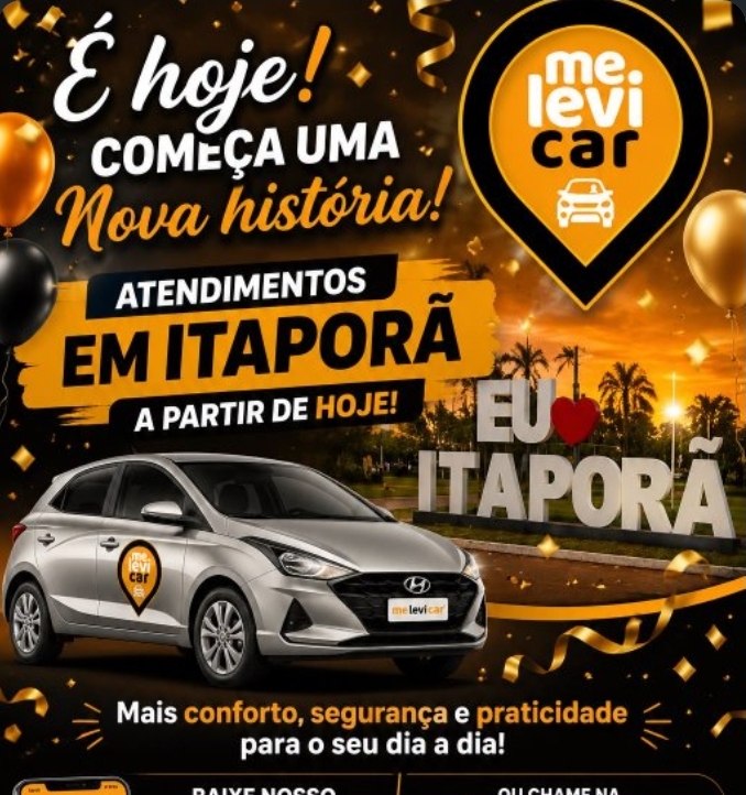 É OFICIAL! A Me Levi Car chegou em Itaporã