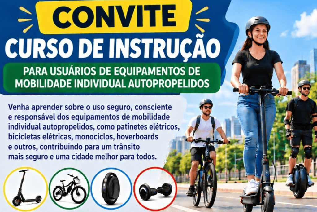CETRAN/MS promove curso gratuito sobre uso de patinetes e bikes elétricas em Itaporã